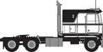 Trainworx 41055 N Scale 1970s Kenworth K100 Potomac Tractor w/VIT Flat-Top Sleeper Cab - Assembled -- Black, White