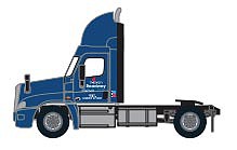 Trainworx 4258401 N Scale Freightliner Cascadia Raised-Roof 2-Axle Semi Tractor - Assembled -- Roadway 1 (blue)