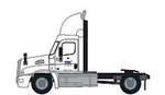 Trainworx 4259005 N Scale Freightliner Cascadia Raised-Roof 2-Axle Semi Tractor - Assembled -- YRC Freight 1 (white, orange, blue)