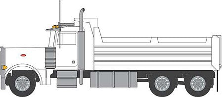 Trainworx 47972 N Scale Peterbilt 379 Dump Truck - Assembled -- White