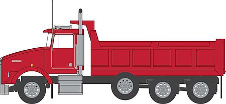 Trainworx 48073 N Scale Kenworth T800 Dump Truck - Assembled -- Red