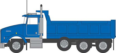 Trainworx 48074 N Scale Kenworth T800 Dump Truck - Assembled -- Blue