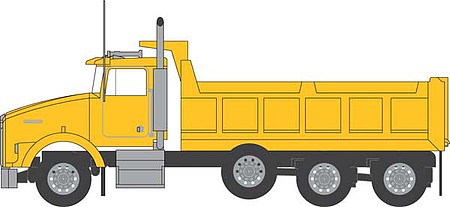 Trainworx 48075 N Scale Kenworth T800 Dump Truck - Assembled -- Yellow