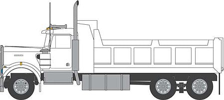 Trainworx 49072 N Scale Kenworth W900 Dump Truck - Assembled -- White