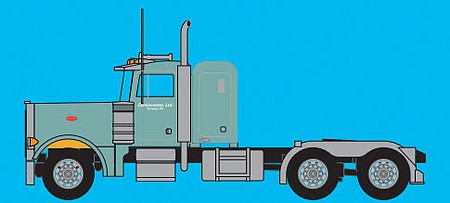 Trainworx 57984 N Scale Peterbilt Tractor Only - Assembled -- Sandy Smith (green)