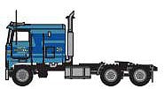 Trainworx 6108801 N Scale 1970s-1980s Kenworth K100 Semi Tractor - Assembled -- Werner (1970s-1980s, 2-Tone Blue)