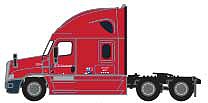 Trainworx 6250904 N Scale 2000s Freightliner Cascadia Raised Roof Tractor - Assembled -- CR England (2007 Common Scheme, red)