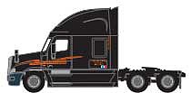 Trainworx 6256404 N Scale 2000s Freightliner Cascadia Raised Roof Tractor - Assembled -- Schneider (2007, black, orange)