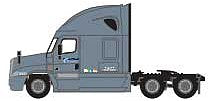 Trainworx 6257602 N Scale 2000s Freightliner Cascadia Raised Roof Tractor - Assembled -- Swift (2017 scheme, gray, yellow)