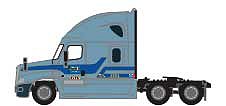 Trainworx 6258802 N Scale 2000s Freightliner Cascadia Raised Roof Tractor - Assembled -- Werner (2007 Common Scheme, 2-Tone Blue)