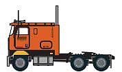 Trainworx 6966401 N Scale 1981-1990s IHC 9670 Tractor - Assembled -- Schneider (orange, black)