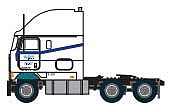 Trainworx 6968401 N Scale 1981-1990s IHC 9670 Tractor - Assembled -- Walmart (white, blue)