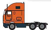 Trainworx 6986401 N Scale 1988-2000s IHC 9700 Tractor - Assembled -- Schneider (orange, black)