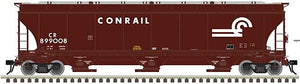 Atlas 3002137 O Scale Trinity 5161 Cubic Foot Covered Hopper - 2-Rail - Ready to Run - Master(TM) -- Conrail (Fantasy, Boxcar Red, white)