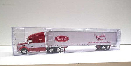 Trucks 'N Stuff TNS021 HO Scale Peterbilt 579 Sleeper Cab Tractor with 53' Dry Van Trailer - Assembled -- Peterbilt Advertiser (red, white)