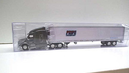 Trucks 'N Stuff TNS113 HO Scale Peterbilt 579 Sleeper Cab Tractor with 53' Reefer Trailer - Assembled -- Pride Transport (gray, white, red)