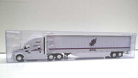Trucks 'N Stuff TNS143 HO Scale Kenworth T680 Sleeper Cab Tractor with 53' Dry Van Trailer - AssembledÊ -- Heartland Express (white, red, black)