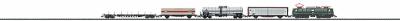 Trix 11128 N Scale Electric Freight Train Starter Set w/Controller -- German Federal Railway - Class 140 Loco, 4 Freight Cars, Track & Pack
