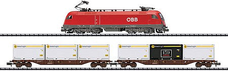 Trix 11133 N Scale Modern Freight Service Starter Set -- Austrian Federal Railroad OBB (Era VI)