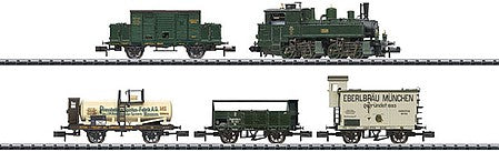 Trix 11632 N Scale Bavarian Freight Transport Steam Train Set w/DCC -- Royal Bavarian State Railways K.Bay.Sts.B. (Era I)