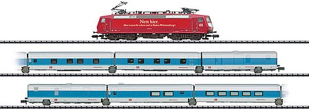 Trix 11636 N Scale Night Train to the Homeland Train Set -- German Federal Railway (Era V)