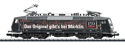 Trix 12198 N Scale Class 120 Electric - Standard DC - Minitrix -- German Federal Railway (Era VI, Marklin Promotional Scheme; black)