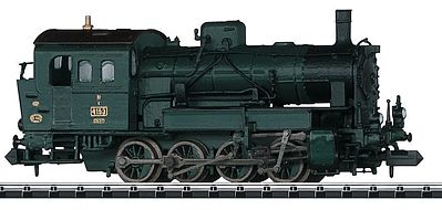 Trix 12264 N Scale Minitrix Steam Class R 4/4 0-8-0T - Standard DC -- Royal Bavarian State Railways K.Bay.Sts.B. (Era I; black, green)