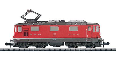 Trix 12326 N Scale Class Re 4/4 II Electric - Standard DC -- Swiss Federal Railways SBB/CFF/FFS (Era VI, Swiss Express, red)