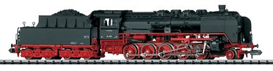 Trix 12368 N Scale Class 50 2-10-0 w/Box Tender & Wagner Smoke Deflectors - Standard DC -- German State Railroad DR (Era II; black, red)