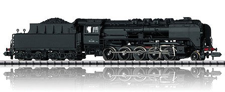 Trix 12383 N Scale Steam Class 150 Z 2-10-0 w/Box Tender & Wagner Smoke Deflectors - Standard DC -- French State Railways SNCF (Era III, black)