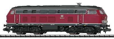 Trix 12394 N Scale Minitrix Class 218 Diesel - Standard DC -- German Fedearl Railway (Era IV; red, gray)