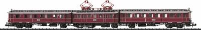Trix 12526 N Scale Electric Passenger Class ET 87 Rail Car Set -- German Federal Railway (0-4-2, B-2, 0-4-2)