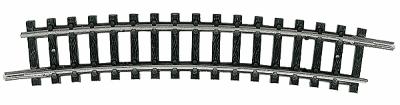 Trix 14917 N Scale Code 80 Curved Track - Minitrix -- R3-15 Degree Section
