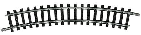 Trix 14924 N Scale Curved Track, pkg(10) -- R2-24