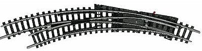 Trix 14956 N Scale Left Curved Turnout -- R1/R2