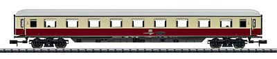 Trix 15378 N Scale Historic IC 2410 type Avmz 111.2 1st Class Coach - Ready to Run - Minitrix -- German Federal Railway (Era VI; ivory, red)