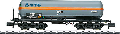 Trix 15417 N Scale 4-Axle Pressurized Gas Tank Car 5-Pack - Ready to Run -- 2 Eva RR Transport & 3 VTG (Era V; gray, orange)