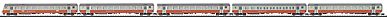 Trix 15872 N Scale Swiss SBB/CFF/FFS Era V Express Passenger 5-Car Set - Ready to Run -- Type AD Baggage/1st Class, Type A 1st Class, 2 Type B 2nd Class & Bt Cab Car
