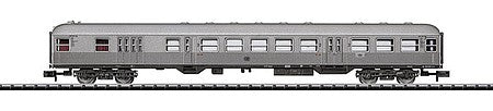Trix 15942 N Scale Type BD4nf-59 2nd Class Silver Coin Cab Car - Ready to Run - Minitrix -- German Federal Railway (Era III, silver)