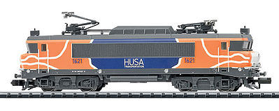 Trix 16001 N Scale Class 1600 Electric - Standard DC - Minitrix -- Husa Transportation Group (Era VI 2012; orange, blue, white, black)
