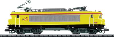 Trix 16004 N Scale Class BB 22200 Electric with DCC/SX - Mini-Trix -- French State Railways SNCF Infra (Era VI; yellow, black, red)