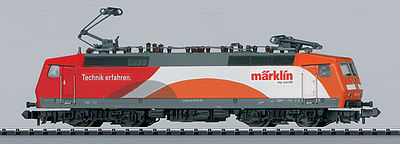 Trix 16023 N Scale Class 120.1 Electric - Standard DC - Exclusiv -- German Federal Railway (Promotional Scheme, My World; orange, red, white)