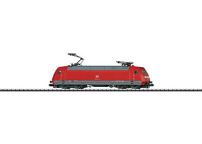 Trix 16081 N Scale Class 101 Electric w/Sound & DCC - Minitrix -- German Federal Railway #101 113-9 (Era VI 2015; Traffic Red, gray)