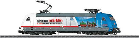 Trix 16083 N Scale Class 101 Electric with Sound & DCC/SX - Mini-Trix, Marklin Handler Initiative -- German Federal Railway #101 071-9 (Era VI 2015, MHI 25th Anniversary)