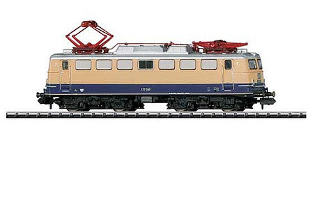 Trix 16102 N Scale Class E 10.1 Electric - Sound and DCC - Exclusiv - Minitrix -- German Federal Railway #E 10 1240 (Era III 1962; beige, Cobalt Blue)