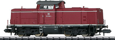Trix 16121 N Scale Class 212 Electric w/Sound & DCC/SX - Minitrix -- German Federal Railway (Era IV 1978; red, gray)