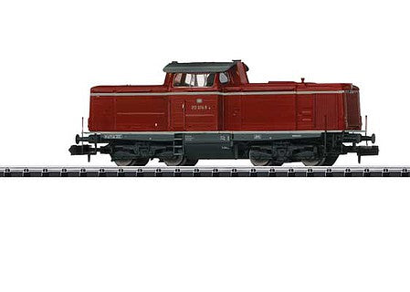 Trix 16122 N Scale Class 212 Diesel - DCC - Minitrix -- German Federal Railroad DB 212 074-9 (Era IV, red, gray)