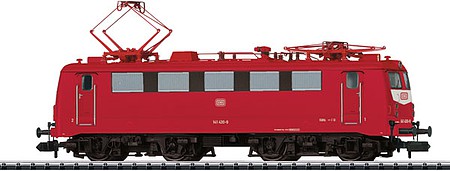 Trix 16144 N Scale Class 141 Electric - Sound and DCC-SX - Minitrix -- German Federal Railway #141 430-9 (Era IV 1987, red)