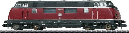Trix 16223 N Scale Class BR 220 Diesel Locomotive with Sound & DCC/SX - Mini-Trix -- German Federal Railway #220 085-5 (Era IV; red, black)