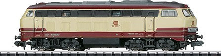 Trix 16273 N Scale Class 217 Diesel w/Sound & DCC/SX - Minitrix -- German Federal Railway #217 001-7 (Era V 2004; red, Ivory)